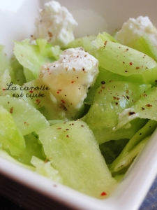 salade de concombre au chevre frais