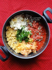 one pot pasta pate tomate poulet